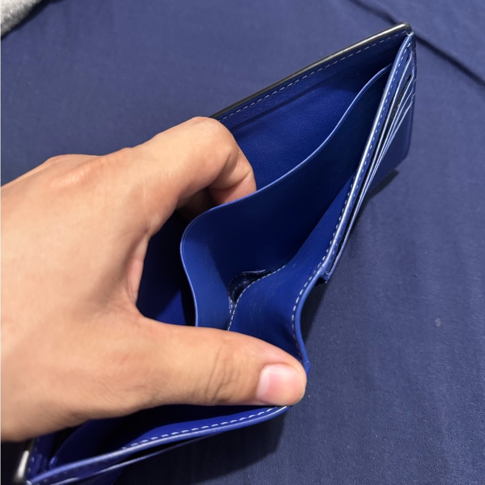 NWOT Coach Men's Blue Leather - Picture 3 of 3